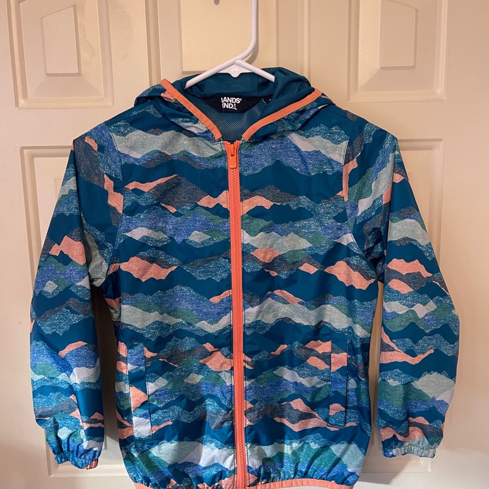 Lands' End Kids Waterproof Packable Rain Jacket